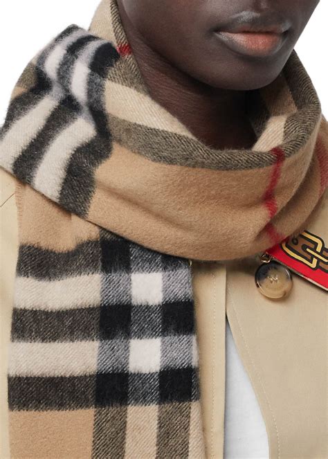 how to tell genuine burberry scarf|burberry giant check print scarf.